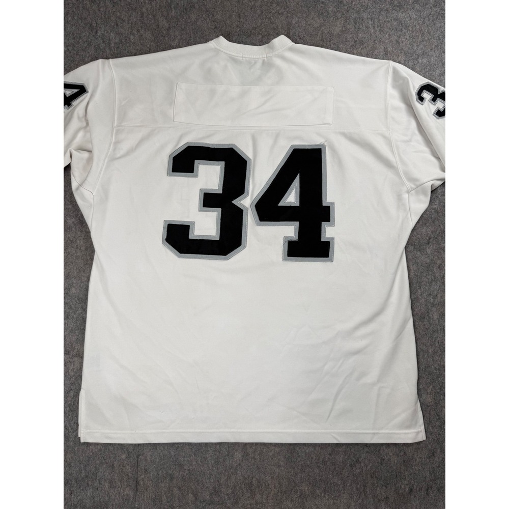 Authentic Football Jersey Mens 54 White Polyester 1987 Bo Jackson 34 Throwback - Picture 9 of 11
